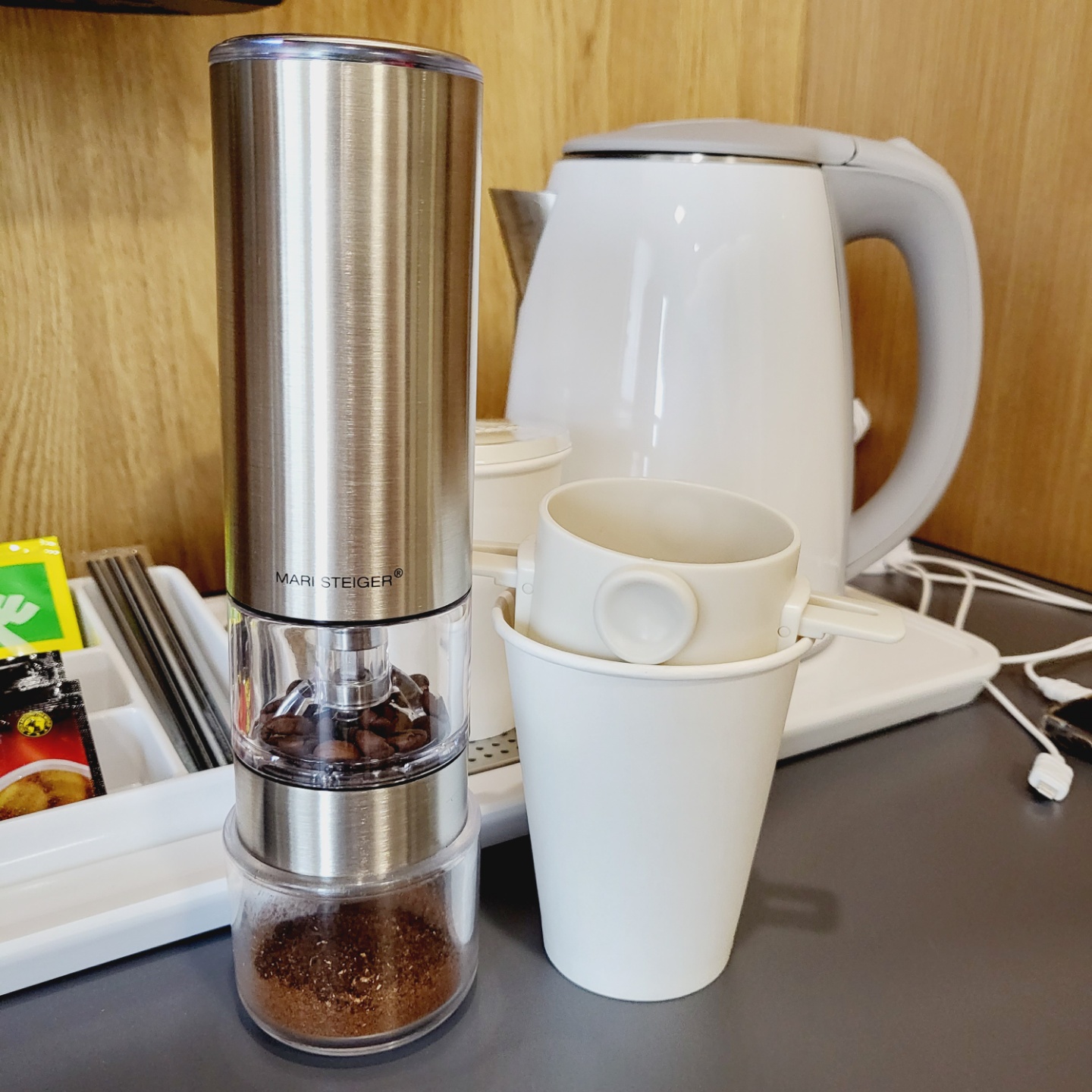 마리슈타이거 루미 24년 전동 커피그라인더 M20가방세트 자동 캠핑 커피 원두 분쇄기